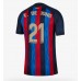 Billige Barcelona Frenkie de Jong #21 Hjemmetrøye 2022-23 Kortermet